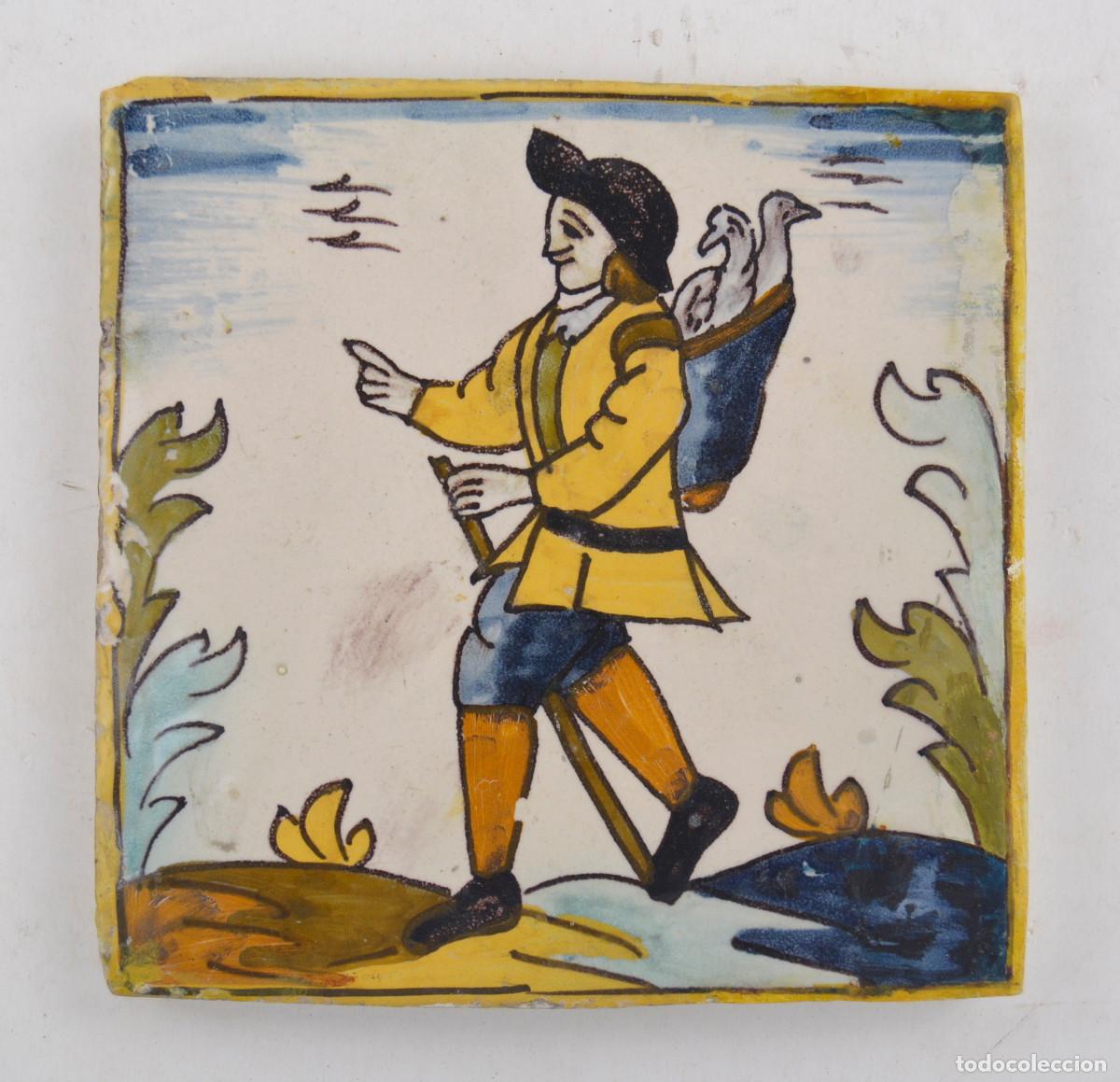 Oggetti Antichi: AZULEJO CATAL&Aacute;N DE OFICIOS. s. XVIII