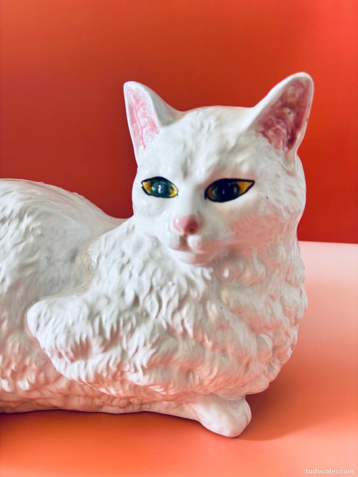 Oggetti Antichi: Gato de porcelana vintage
