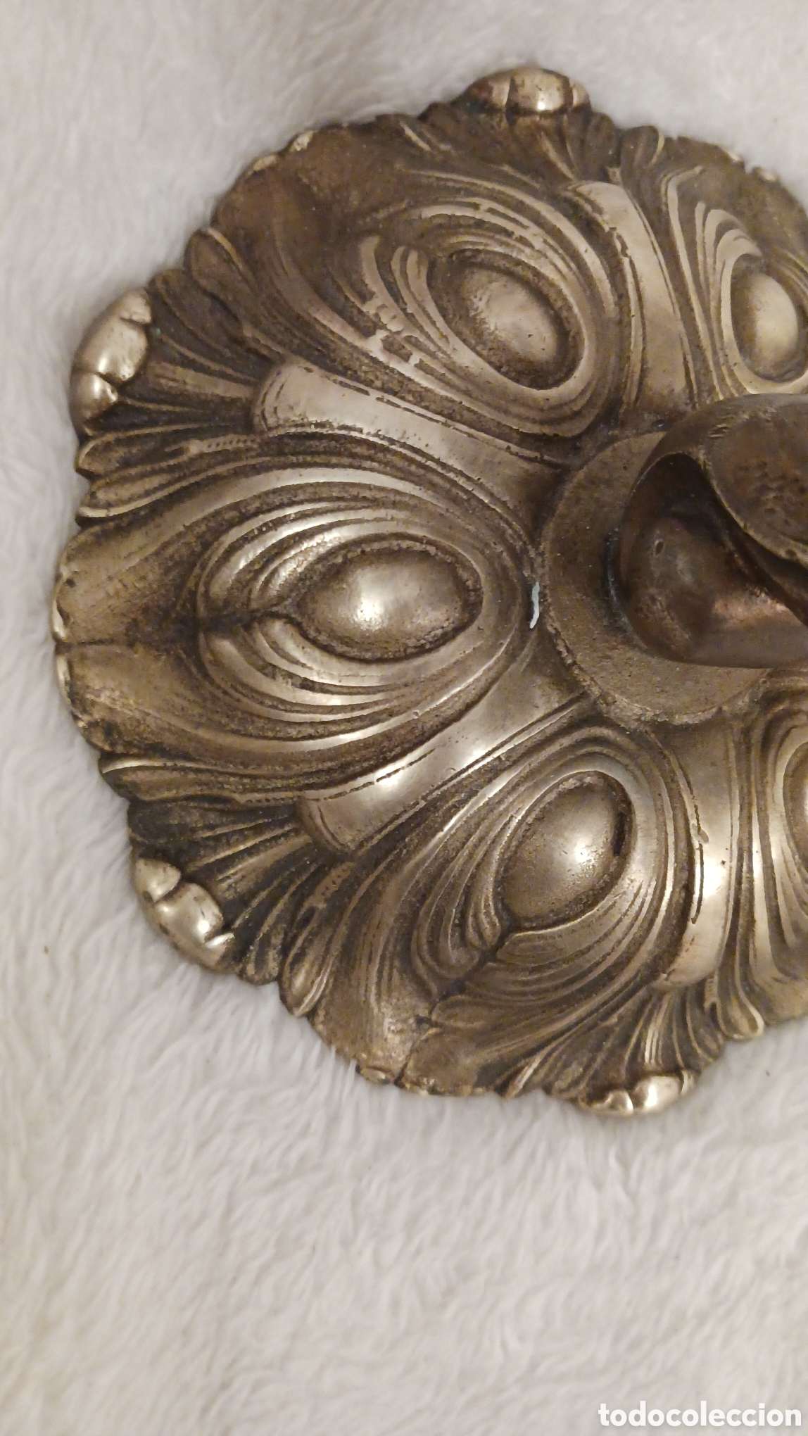 Antig&uuml;edades: DOS APLIQUES DE PARED, ESTILO MODERNISTA, EN BRONCE - Foto 5