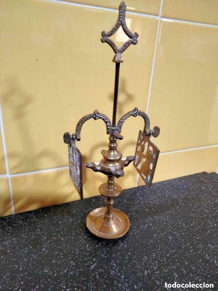 Antig&uuml;edades: CANDELABRO DE BRONCE - Foto 1