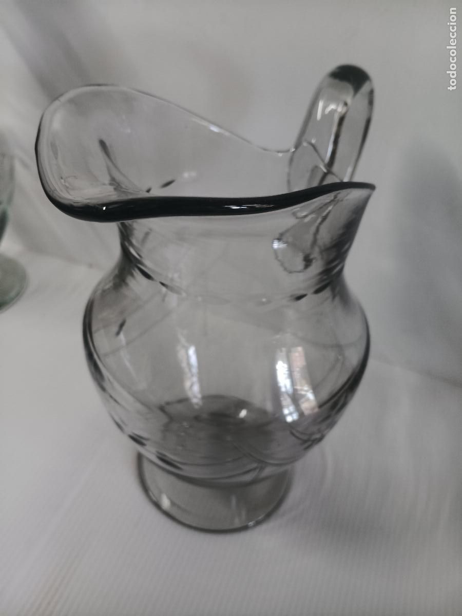 Antig&uuml;edades: LICORERA Y JARRA CRISTAL TALLADO - Foto 4