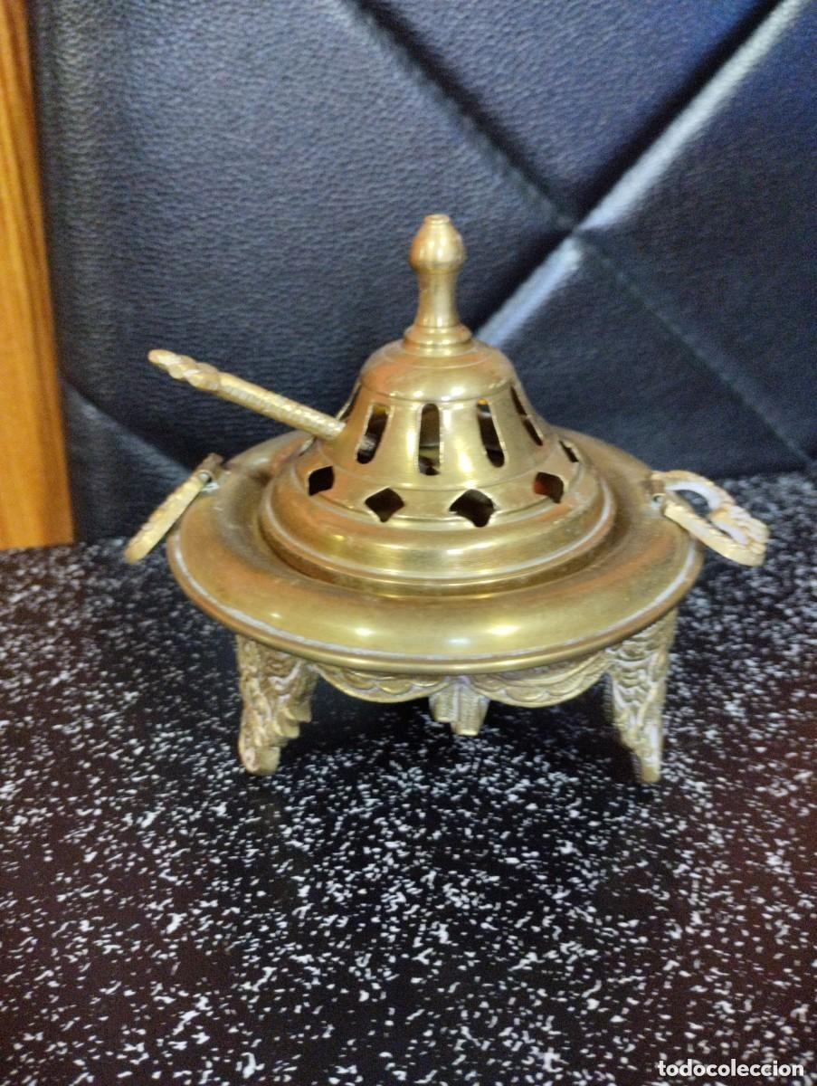 Antig&uuml;edades: bracero de bronce para decoracion - Foto 2