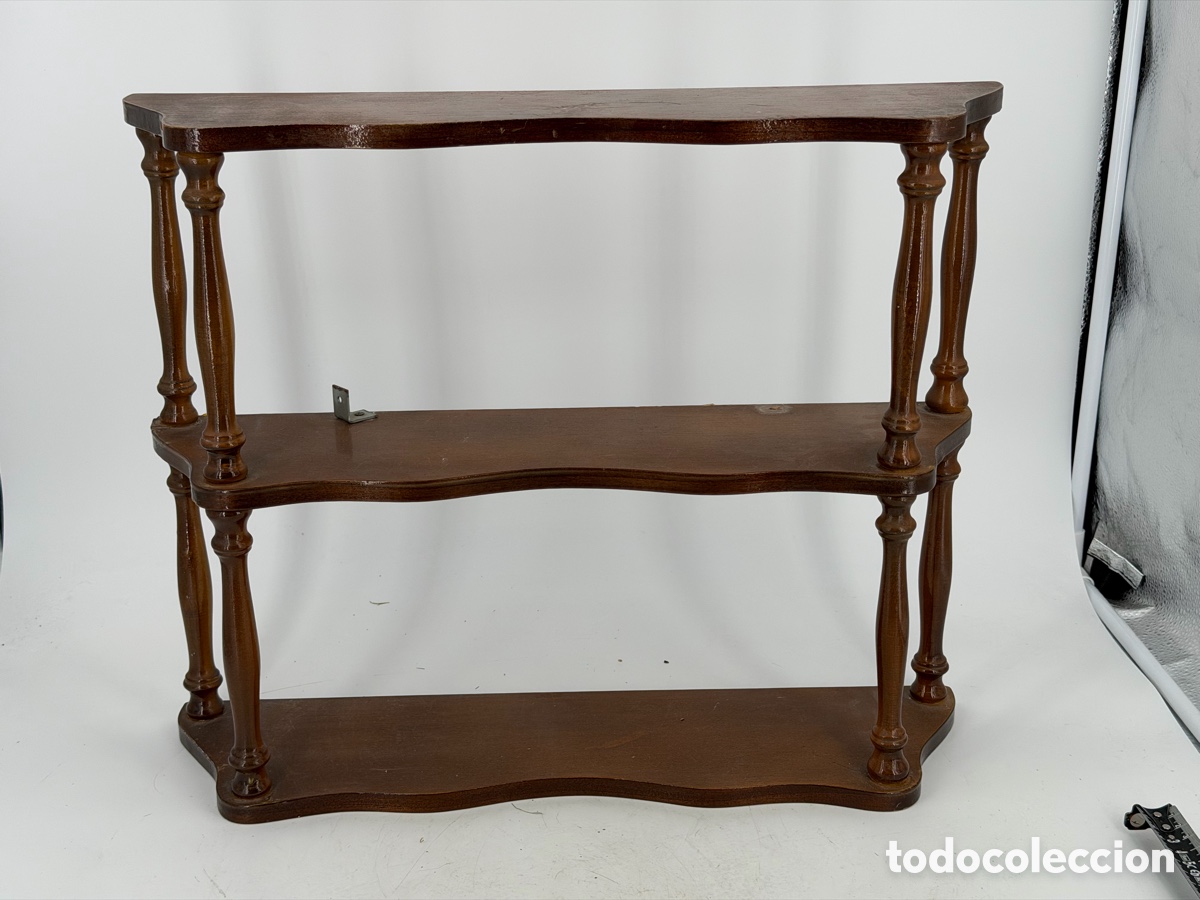 Antig&uuml;edades: Antigua Estanter&iacute;a de Madera - Foto 3