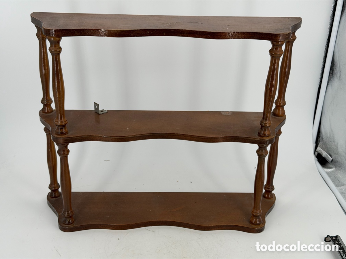 Antig&uuml;edades: Antigua Estanter&iacute;a de Madera - Foto 4