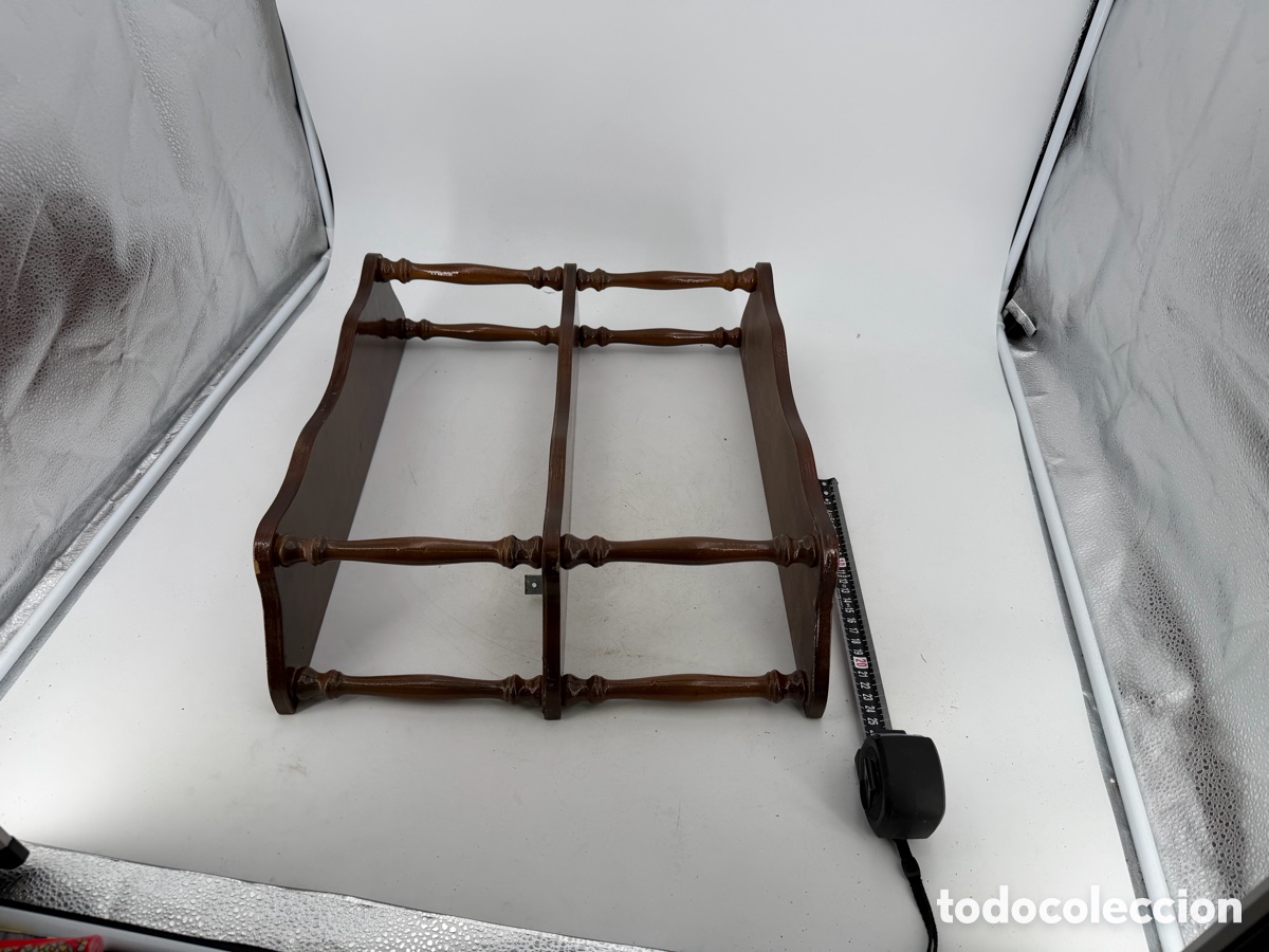 Antig&uuml;edades: Antigua Estanter&iacute;a de Madera - Foto 7