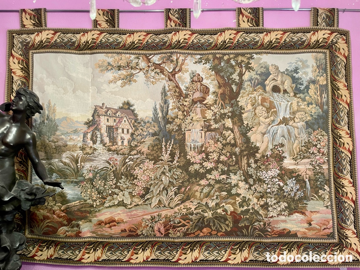 Antig&uuml;edades: Tapiz con Escenas Campestres - Foto 1