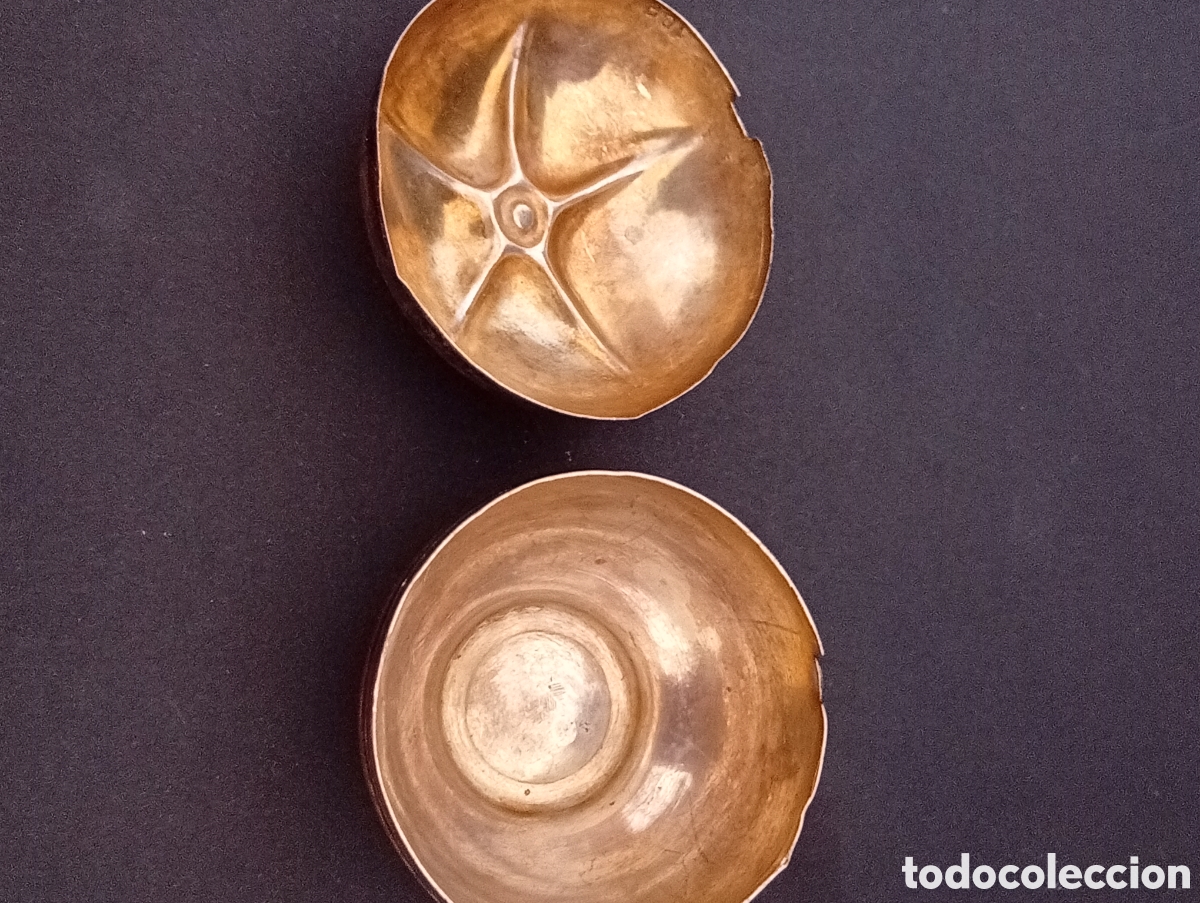 Antig&uuml;edades: Joyero de plata en forma de manzana - Foto 2