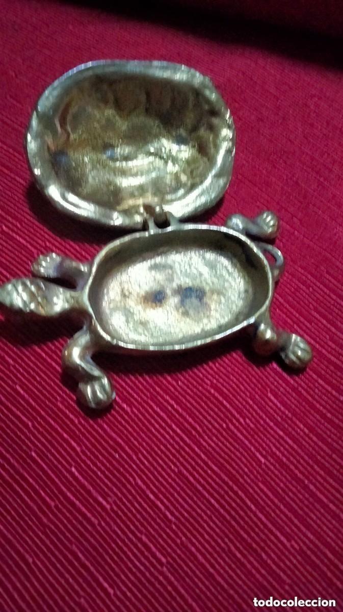 Antig&uuml;edades: CAJA DE BRONCE EN FORMA DE TORTUGA - Foto 3