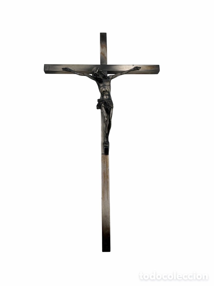 Antig&uuml;edades: Antiguo Crucifijo de Metal