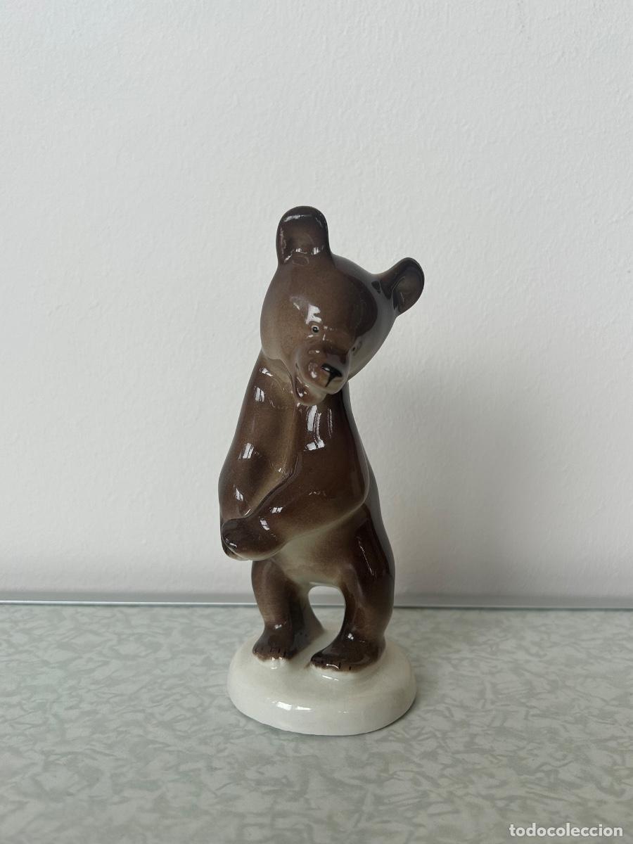 Antig&uuml;edades: FIGURA DE PORCELANA SOVI&Eacute;TICA RUSA - UN OSO - A&Ntilde;OS 50