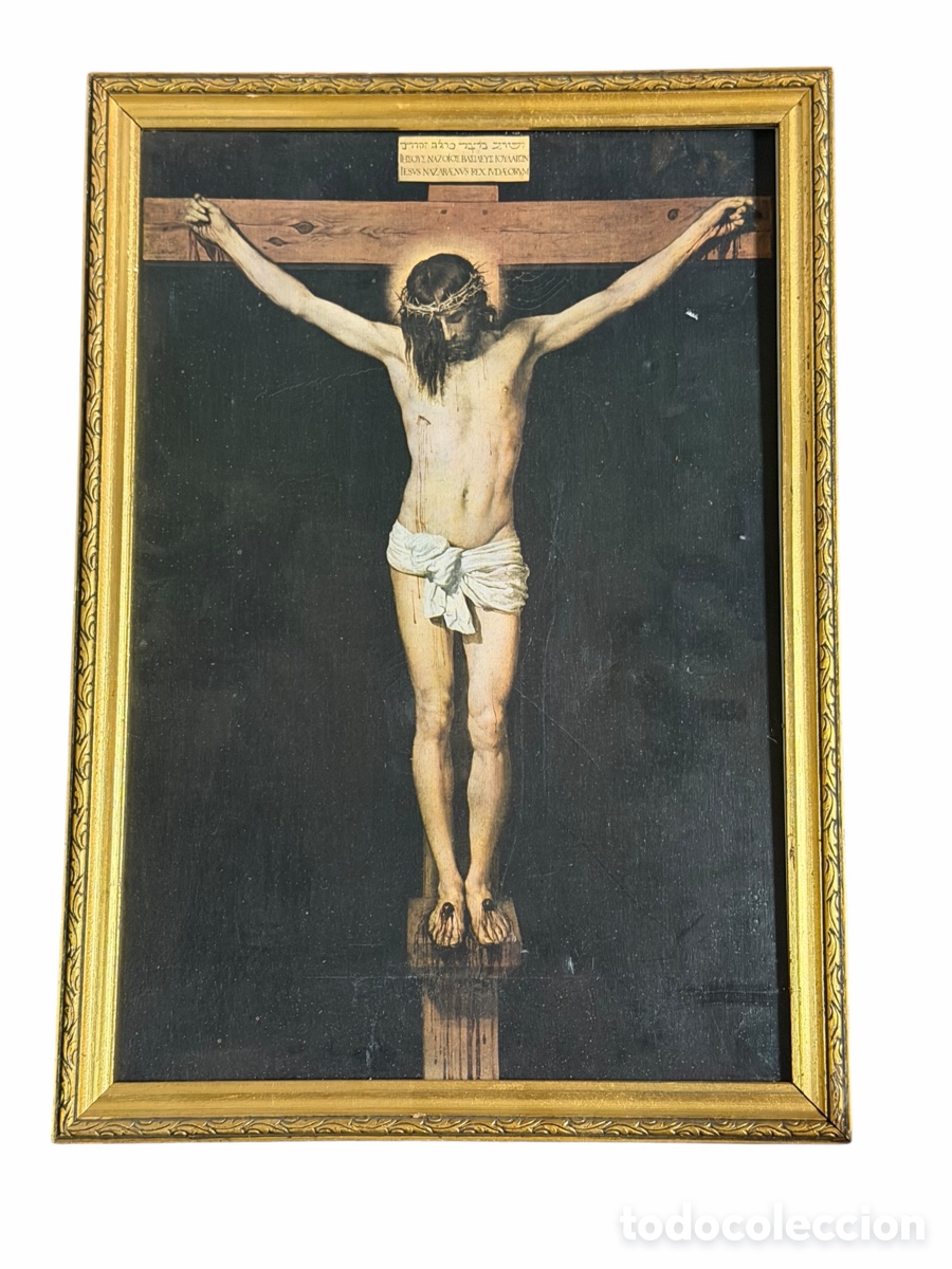 Antig&uuml;edades: Imagen de Cristo Enmarcado - Foto 1
