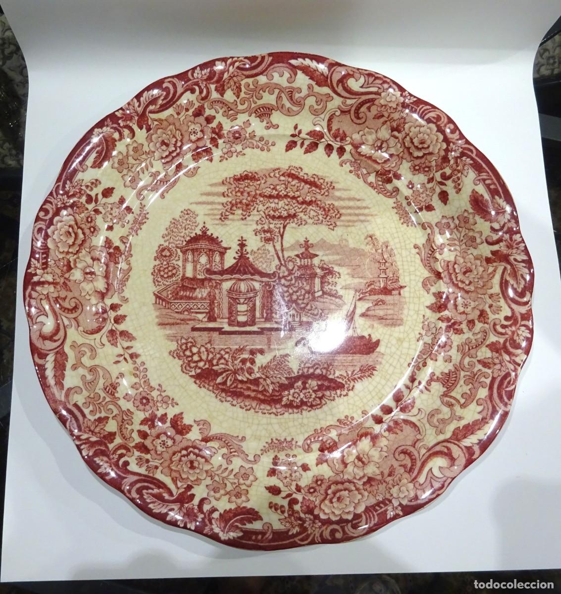 Antig&uuml;edades: FUENTE GRANDE CARTUJA PICKMAN, SERIE ROSA, ESCUDO ANCLA NEGRA, N&Uacute;MERO 2, LEYENDA , BUEN ESTADO