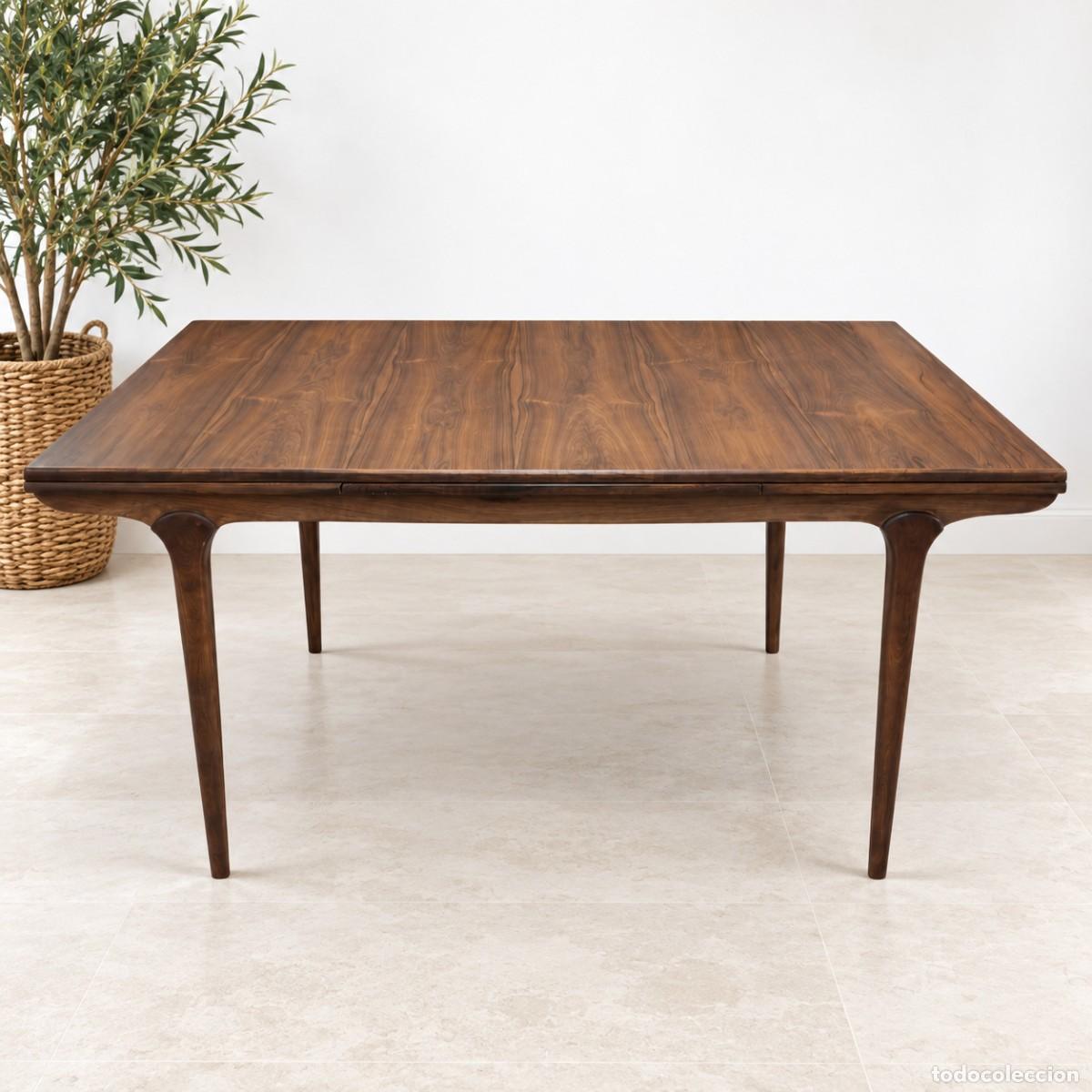 Antig&uuml;edades: MESA EXTENSIBLE DE COMEDOR MID CENTURY PALISANDRO