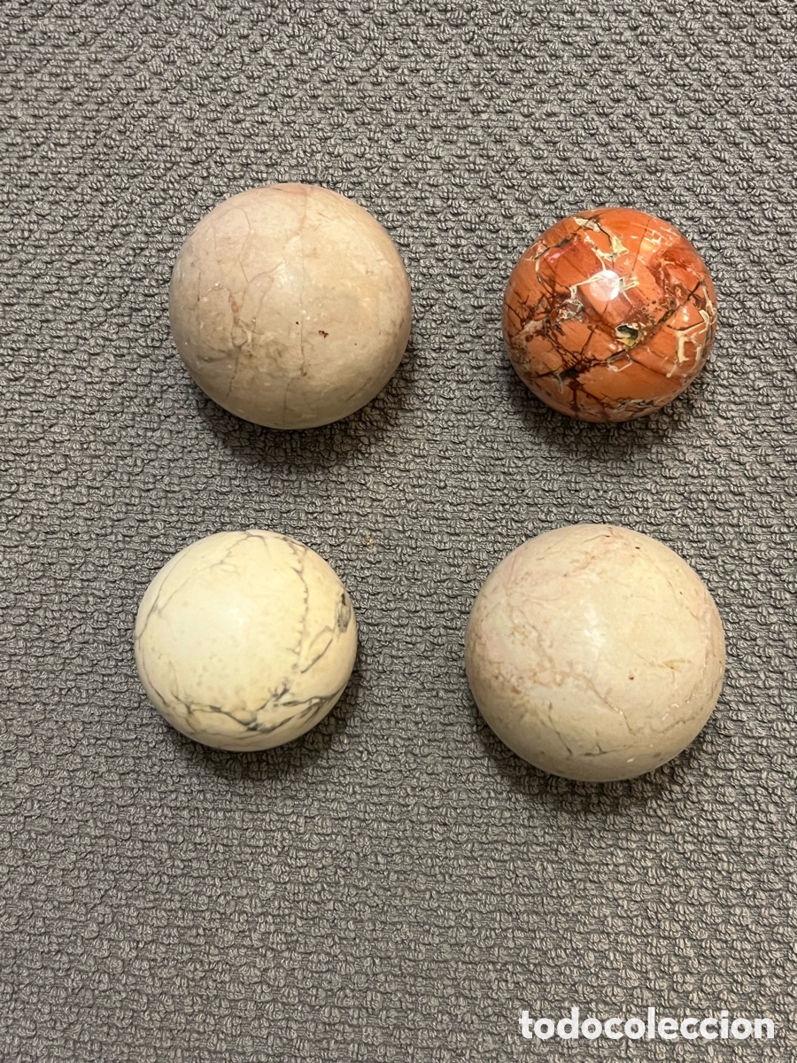 Antig&uuml;edades: (4) PIEDRAS PULIDAS.. Alabastro..? Jaspe..? Elementos decorativos.. Env&iacute;o certificado 7&euro;