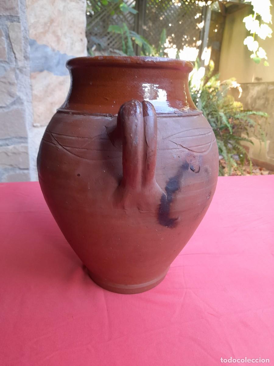 Antig&uuml;edades: Vasija de cer&aacute;mica esmaltada con asas - Foto 4