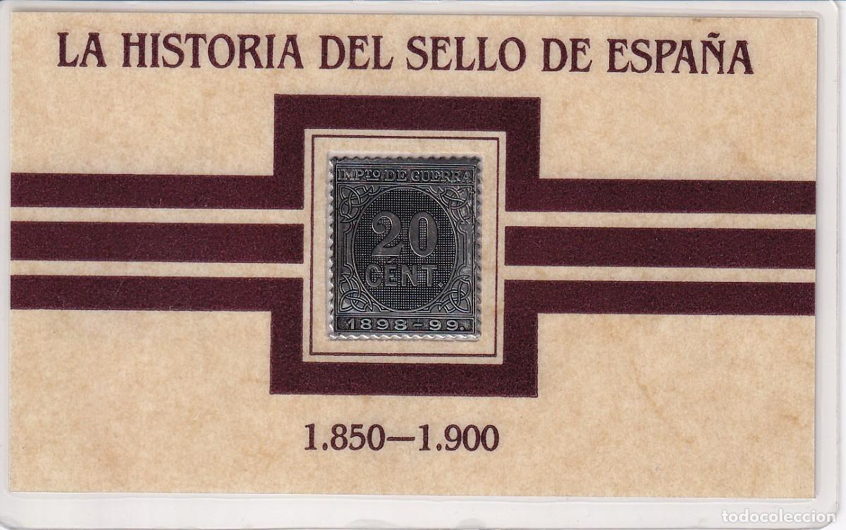Antig&uuml;edades: SELLO DE PLATA FINA DE 20 CTS DEL A&Ntilde;O 1898 DE SELI-D'OR