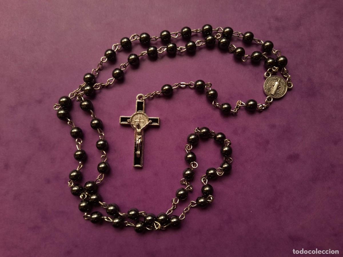 Antiguidades: Rosario San Benito de piedra hematita