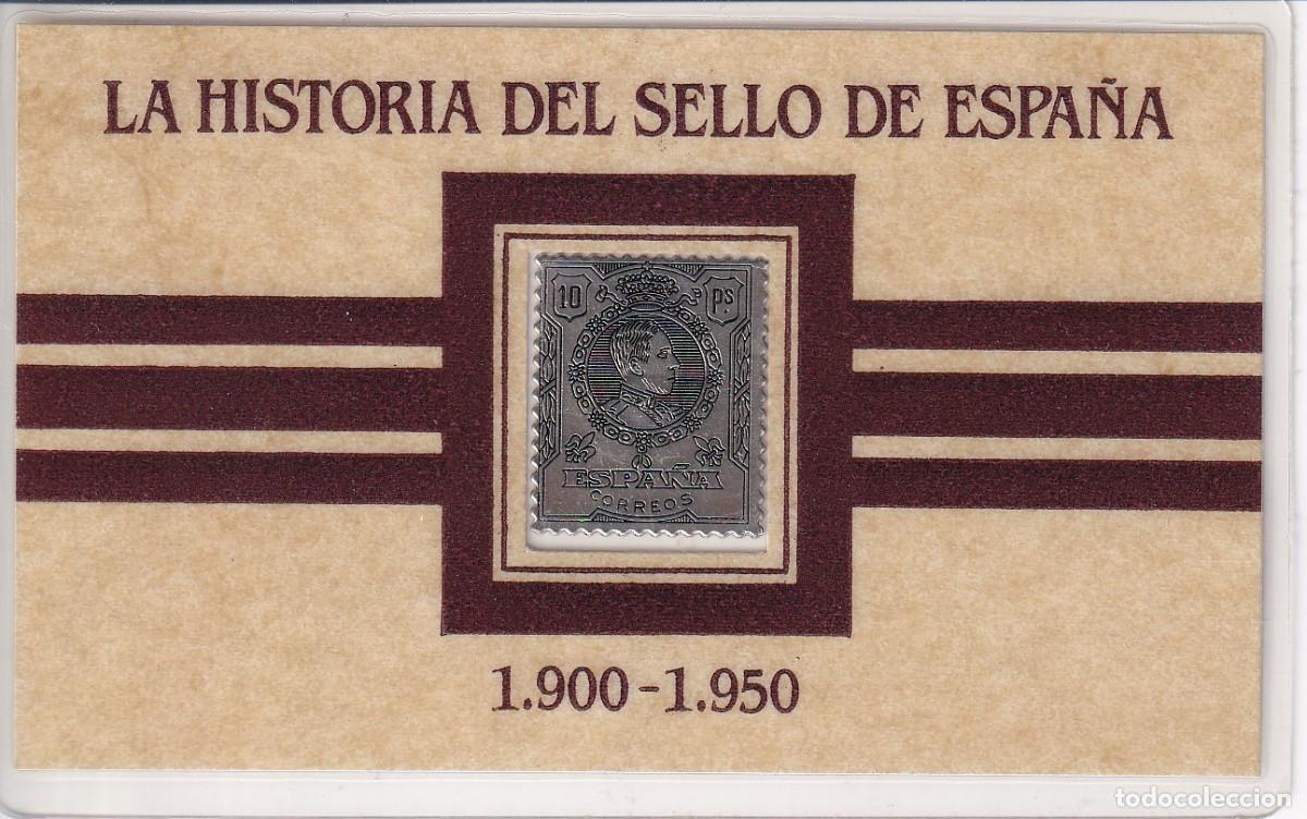 Antig&uuml;edades: SELLO DE PLATA FINA EFIGIE ALFONSO XIII MEDALLON DEL A&Ntilde;O 1909 DE SELI-D'OR