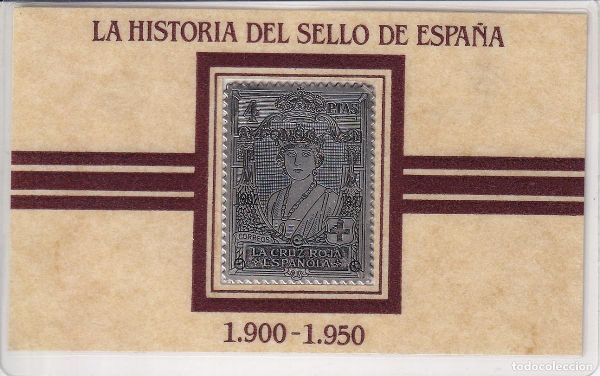 Antig&uuml;edades: SELLO DE PLATA FINA EFIGIE REINA VICTORIA EUGENIA DEL A&Ntilde;O 1927 DE SELI-D'OR (CRUZ ROJA ESPA&Ntilde;OLA)