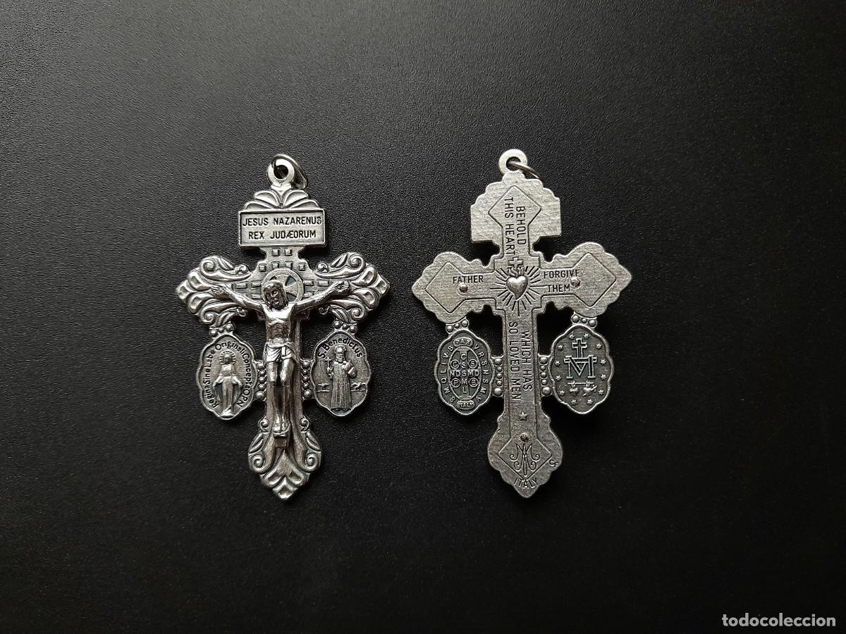 Antig&uuml;edades: Cruz del Perdon. Cruz de San Pio X. Cruz Relicario reliquia