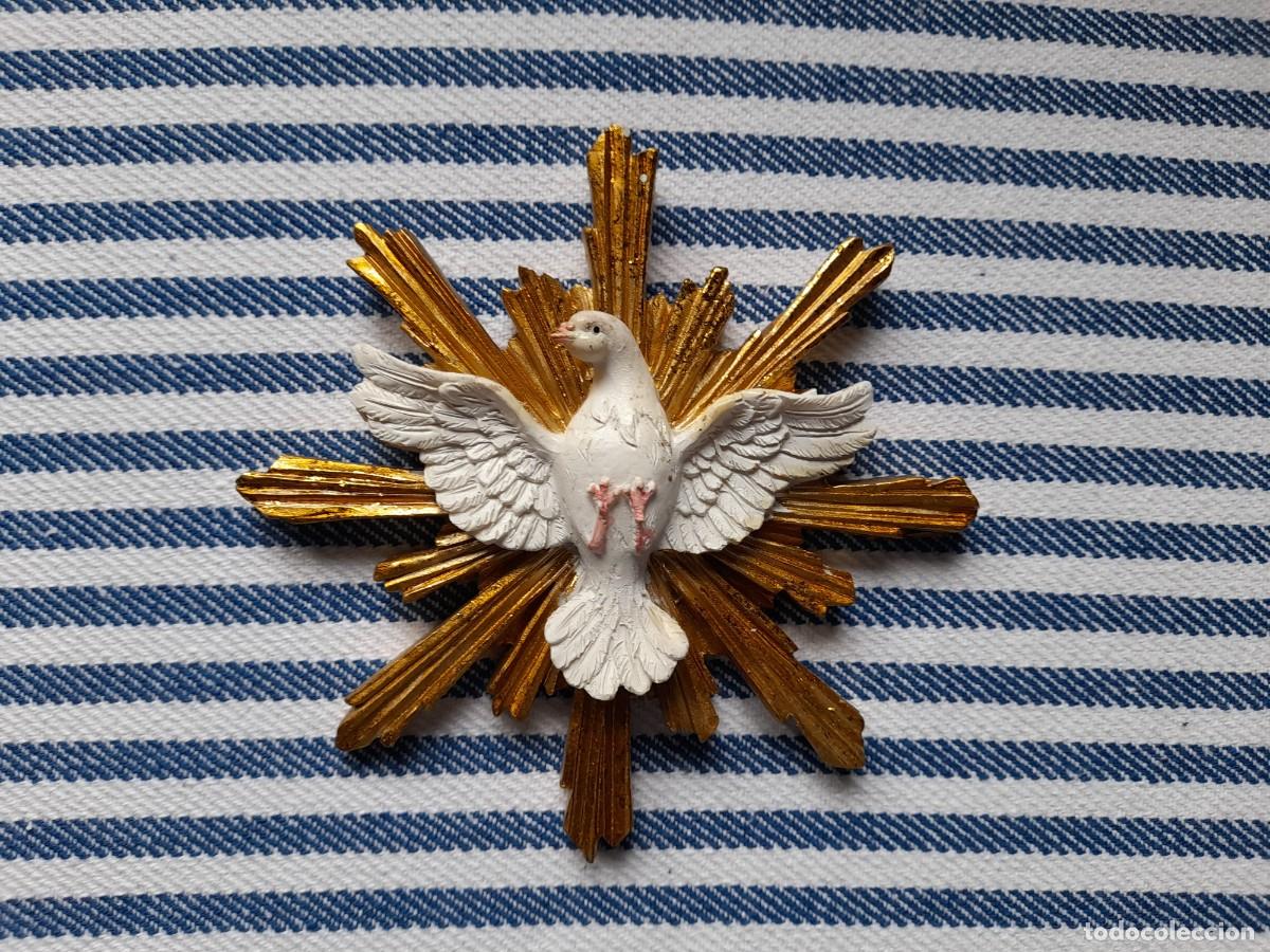 Antig&uuml;edades: Espiritu Santo de Resina para Belen Napolitano de 12 cm