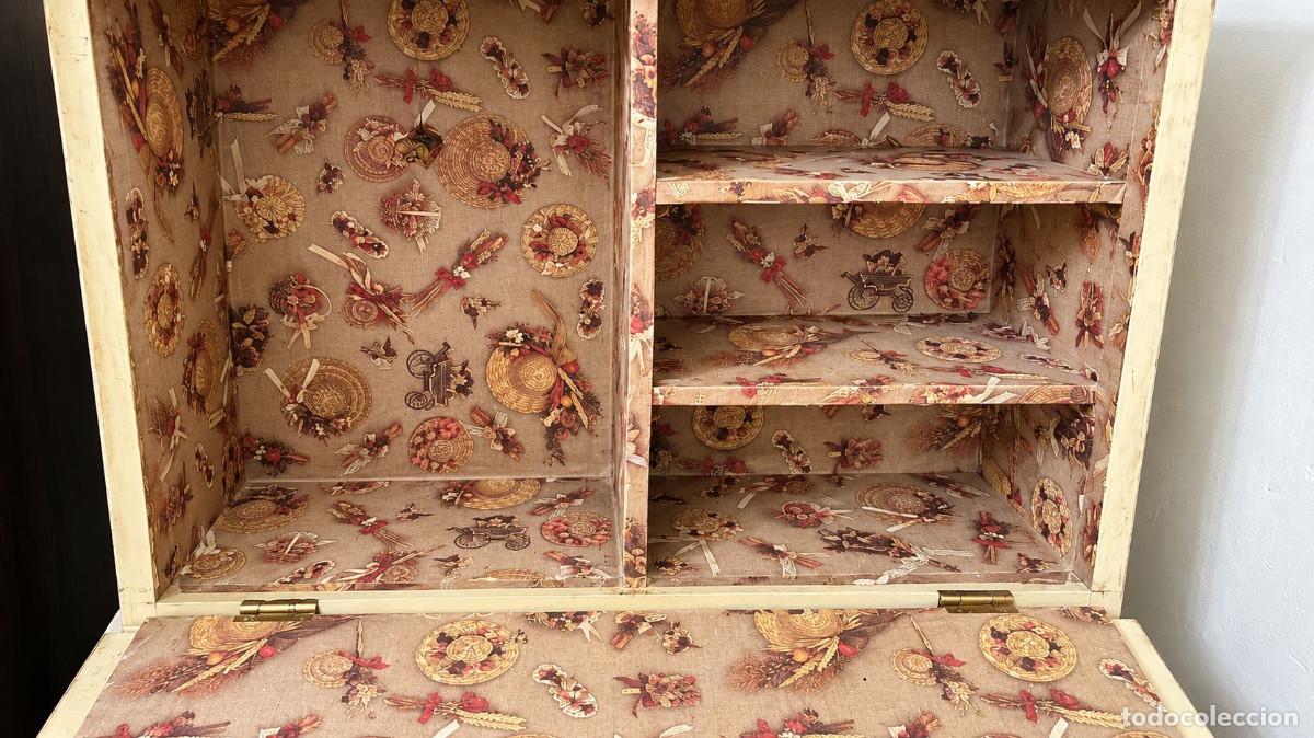 Antig&uuml;edades: Escritorio tipo bureau o secreter abatible de madera - Foto 3