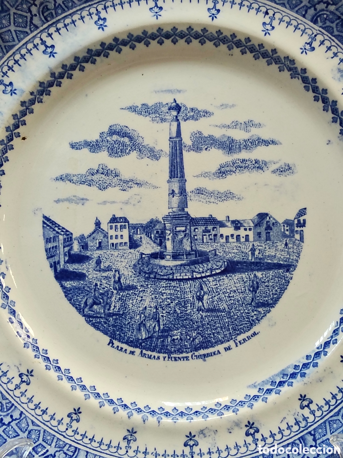 Antig&uuml;edades: Impresionante plato Real Fabrica de Sargadelos