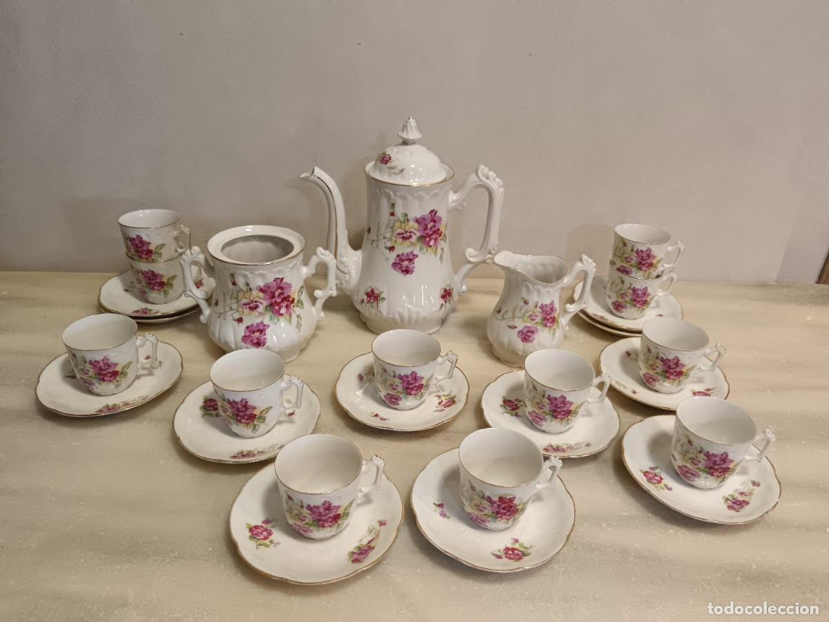 Antig&uuml;edades: JUEGO DE CAF&Eacute; FRANC&Eacute;S, 12 SERVICIOS - Foto 2