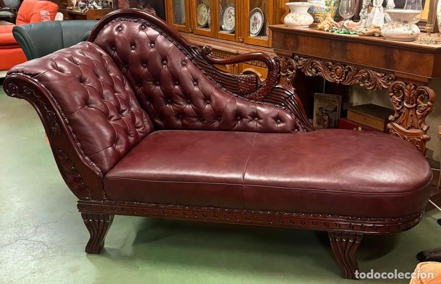 Antig&uuml;edades: Chaise Long Cuello de Cisne - Foto 2