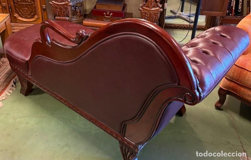 Antig&uuml;edades: Chaise Long Cuello de Cisne - Foto 6
