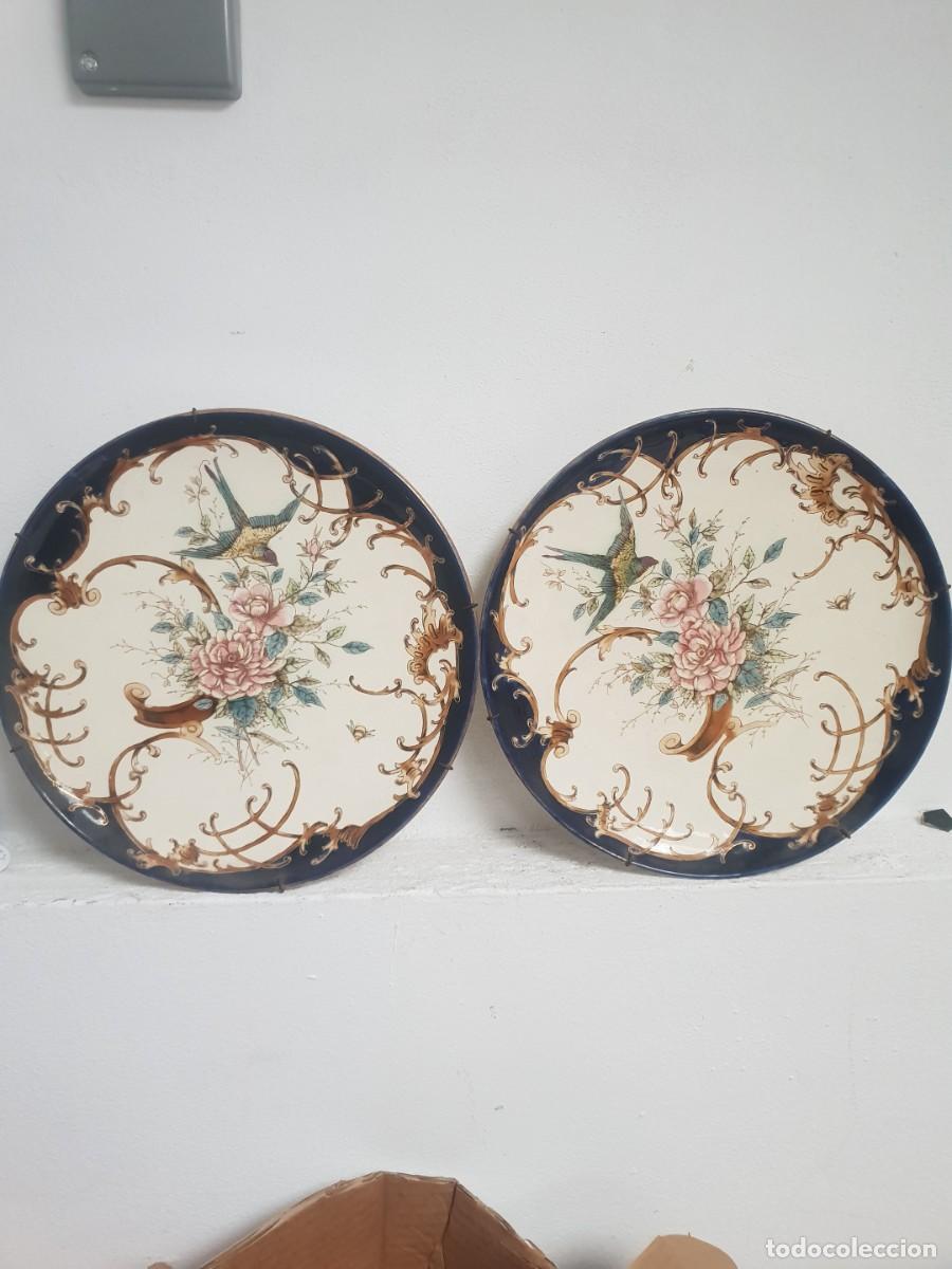 Antig&uuml;edades: Pareja de platos de porcelana imari japon siglo xix