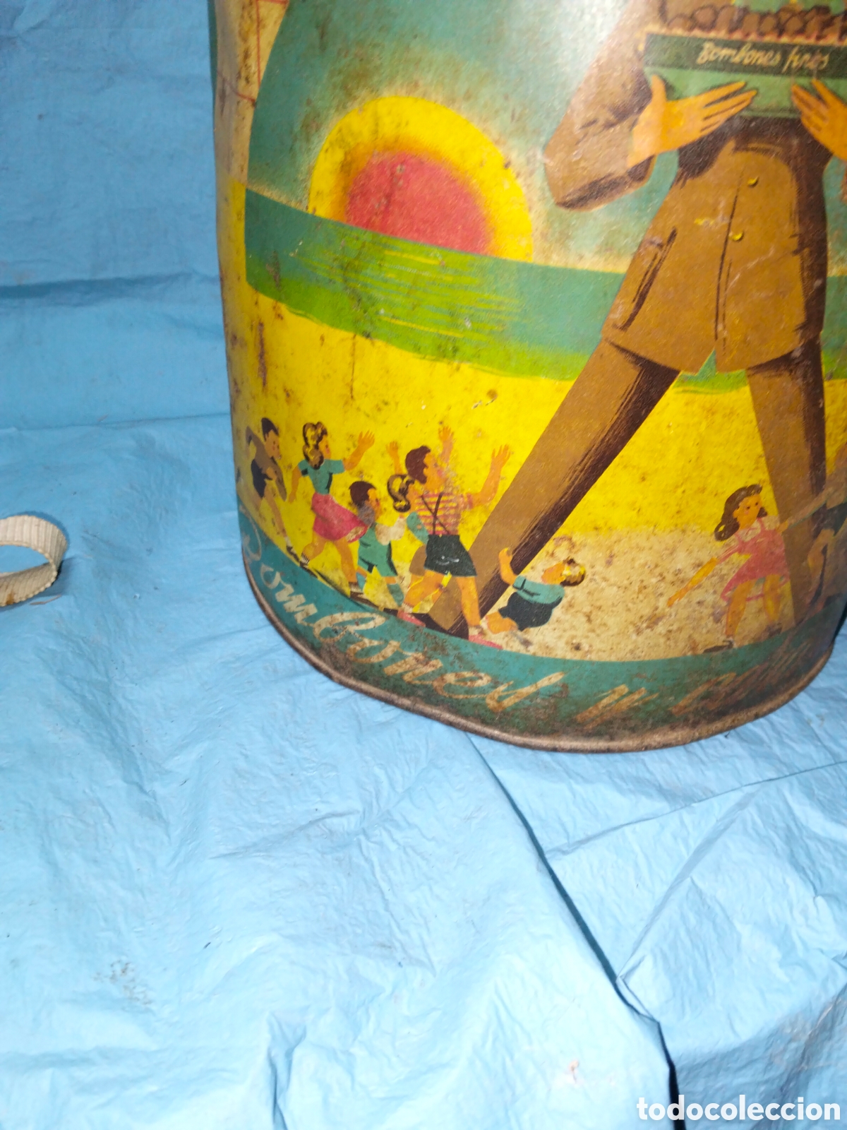 Antig&uuml;edades: ANTIGUA LATA DE CAFE COLUMBA - Foto 2