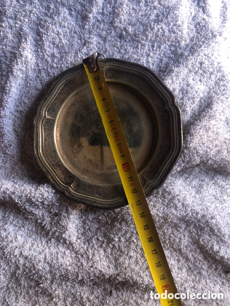 Antig&uuml;edades: PEQUE&Ntilde;O PLATO DE ALPACA - Foto 2
