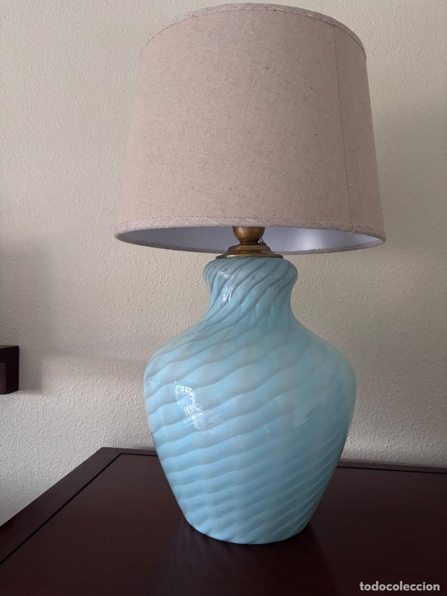 Antig&uuml;edades: Lampara vintage cristal murano