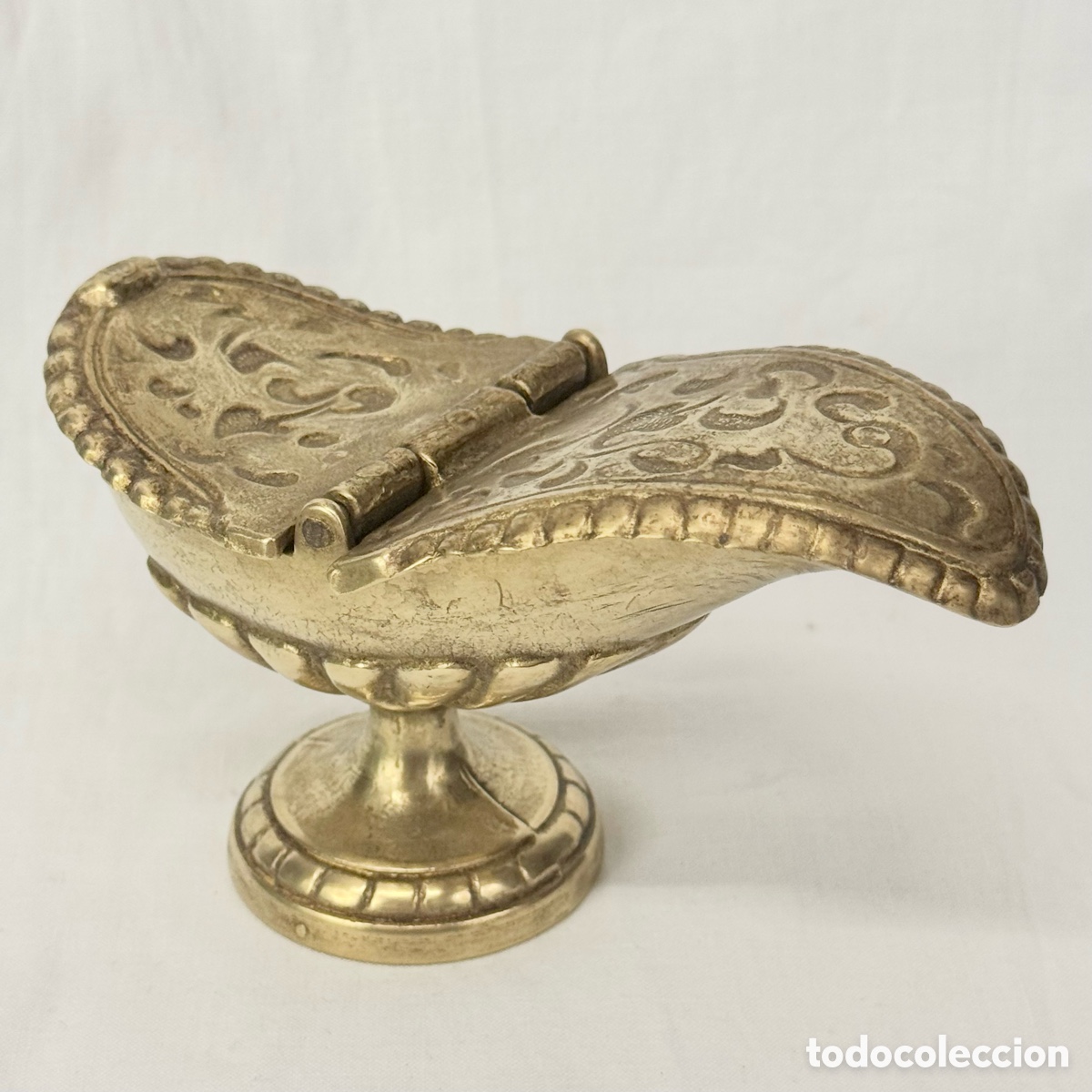 Antiquit&eacute;s: ANTIGUA NAVETA INCENSARIO BRONCE PARA IGLESIA MISA CAPILLA LITURGIA INCIENSO ANTIGUA