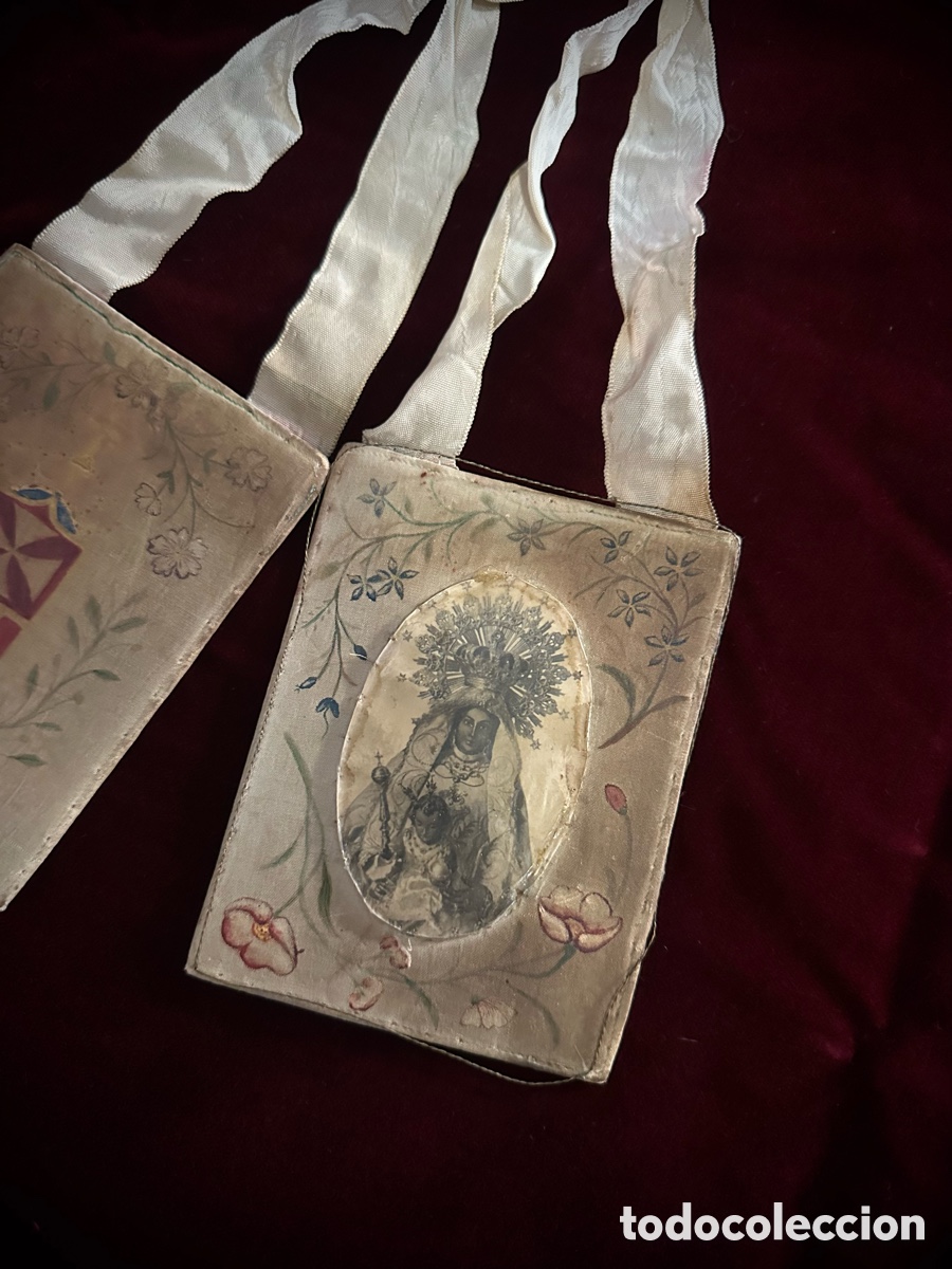 Antig&uuml;edades: Escapulario Virgen de la Merced Jerez - Foto 3