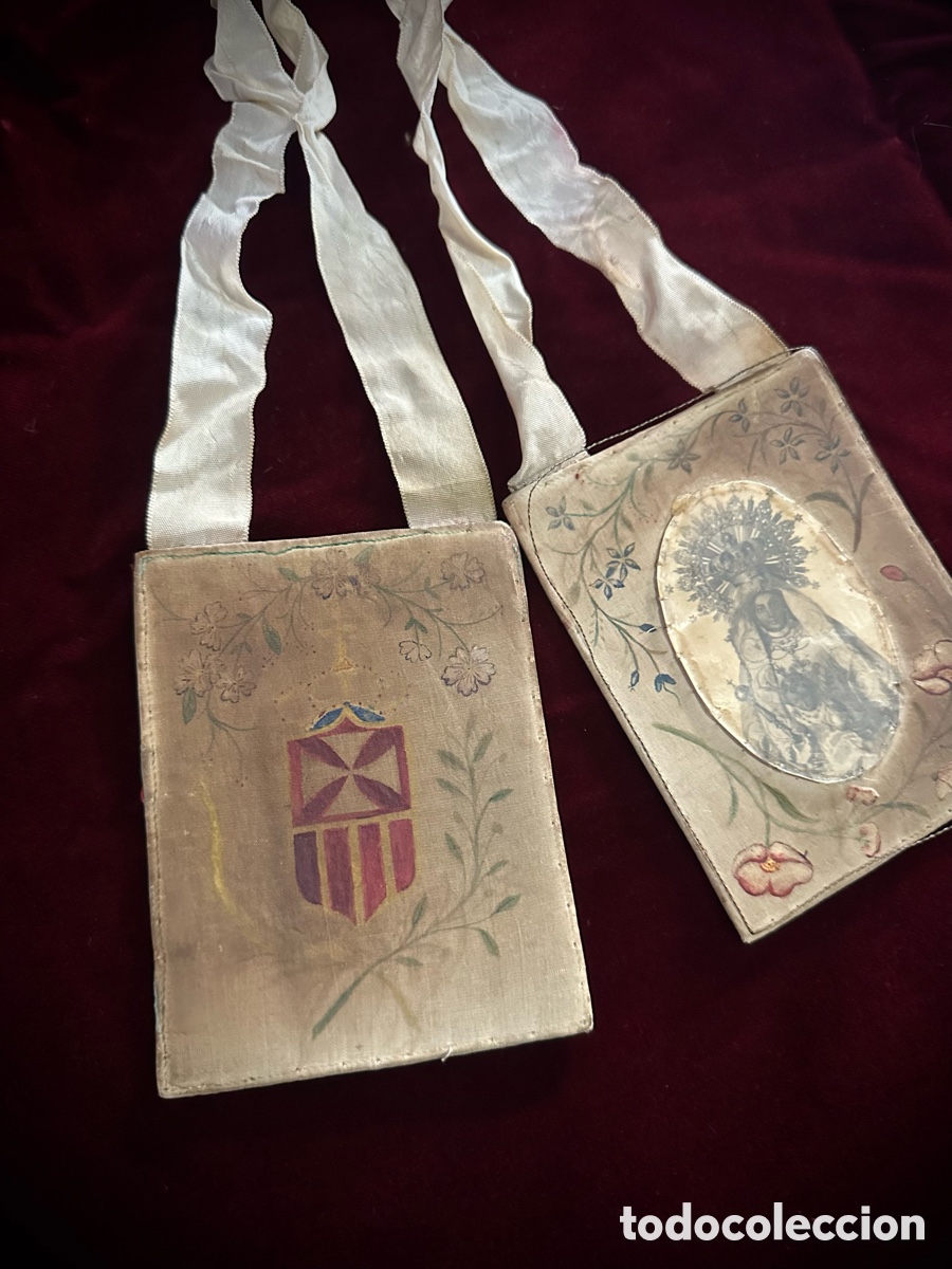 Antig&uuml;edades: Escapulario Virgen de la Merced Jerez - Foto 4
