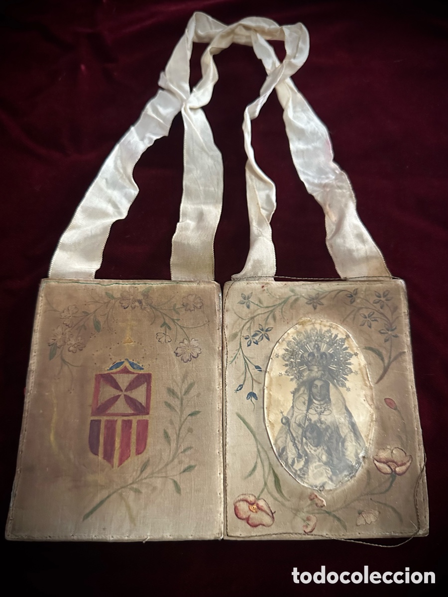 Antig&uuml;edades: Escapulario Virgen de la Merced Jerez