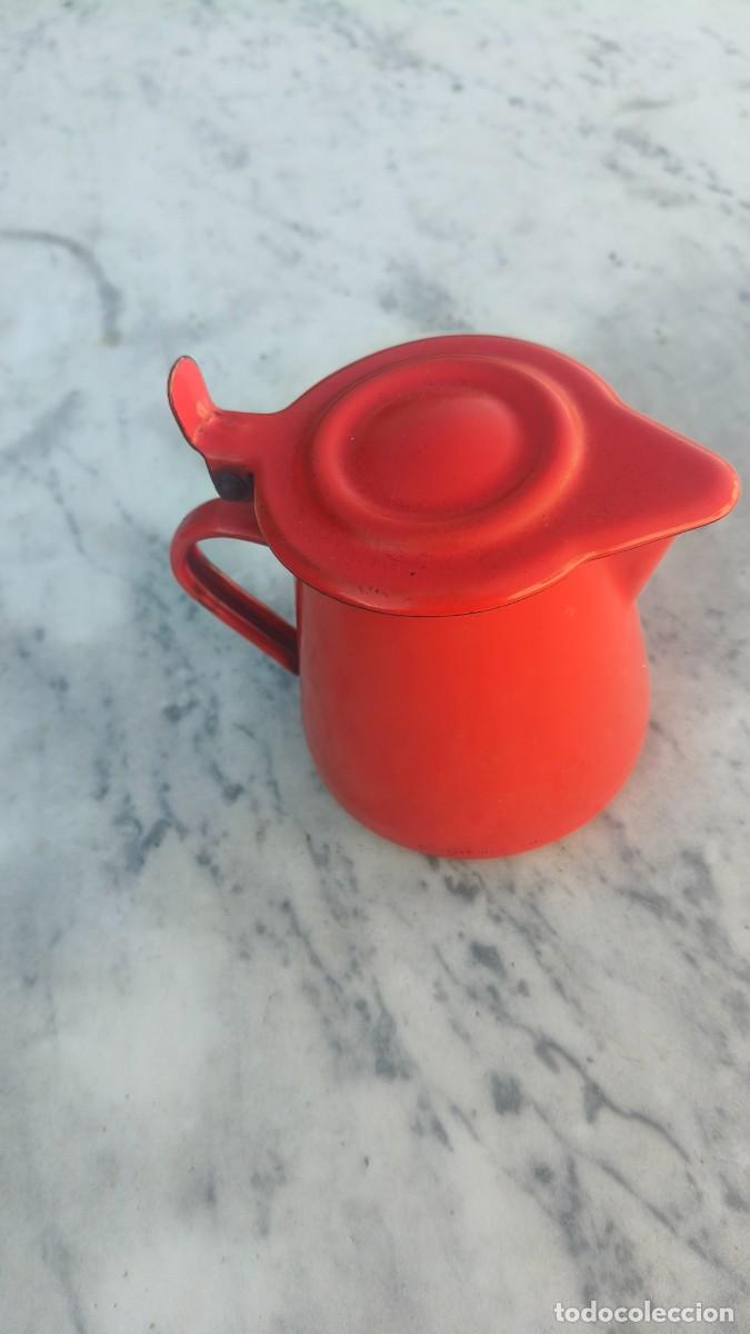 Antig&uuml;edades: Pot a lait 75 cl t&ocirc;le &eacute;maill&eacute;e bassano