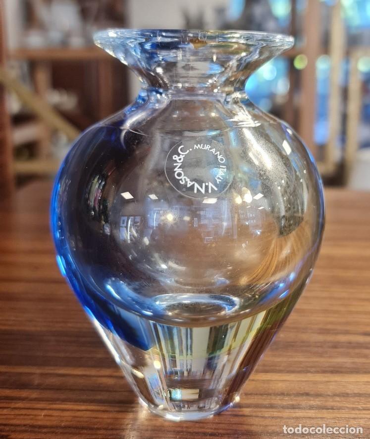 Antig&uuml;edades: Jarr&oacute;n de cristal de Murano de V. Nason & C.