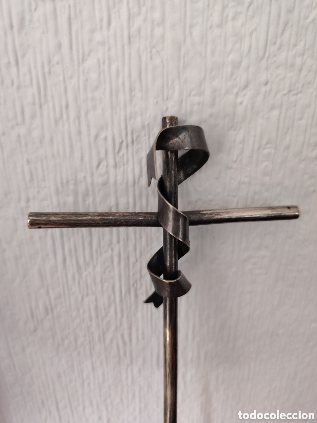 Antig&uuml;edades: Antigua cruz de plata - Foto 2
