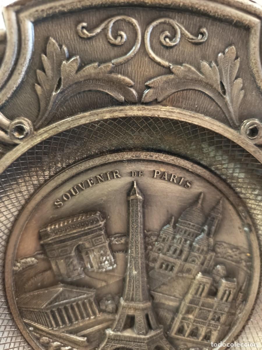 Antig&uuml;edades: Plato antiguo Souvenir Par&iacute;s - Foto 3