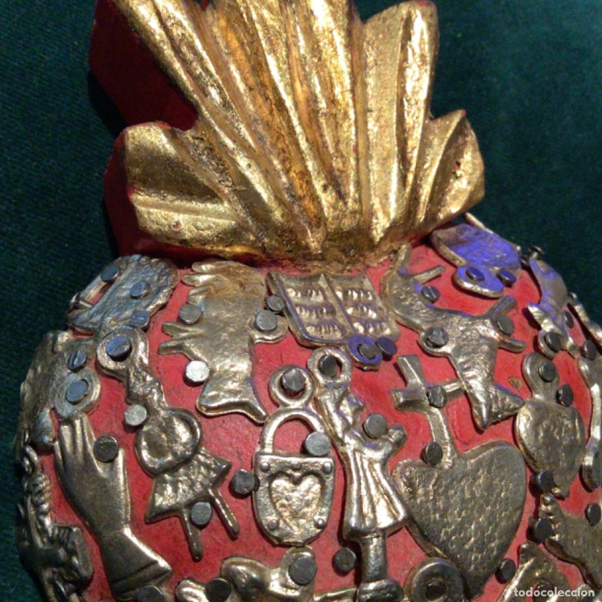 Antig&uuml;edades: Coraz&oacute;n mejicano con Milagritos - Foto 4