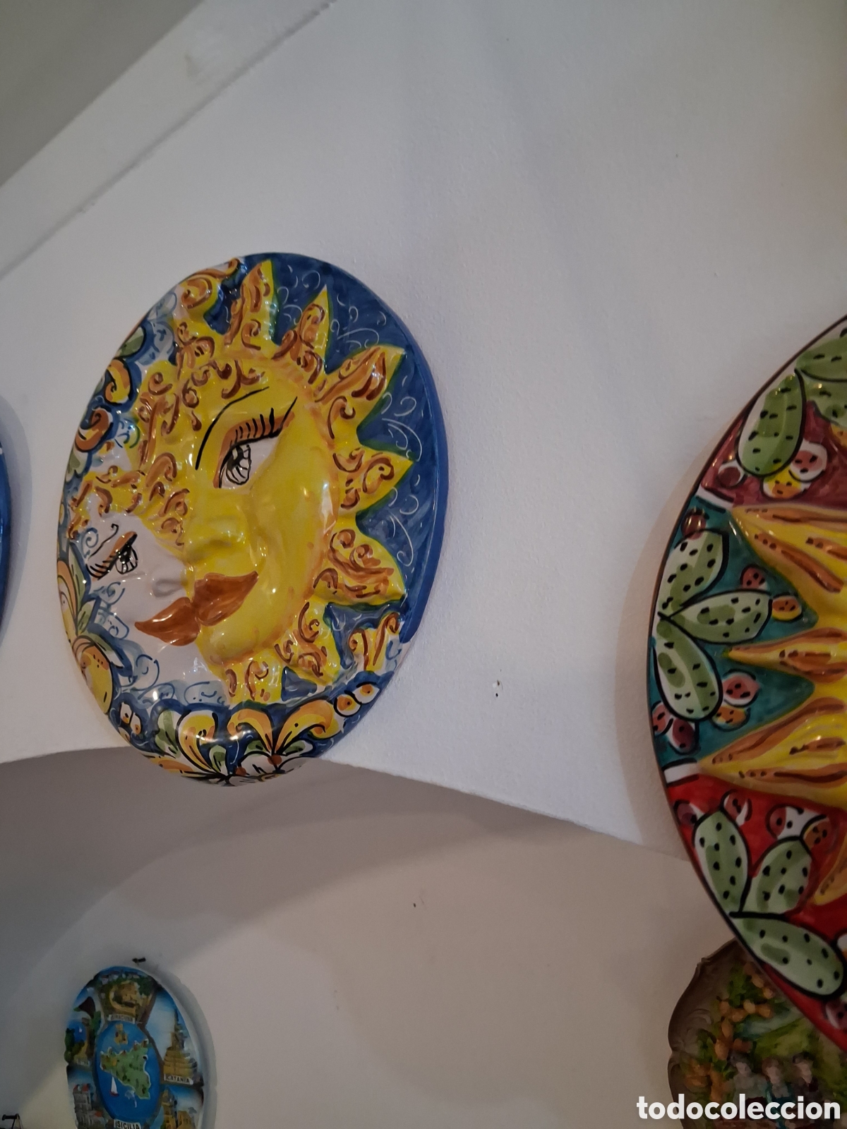 Antig&uuml;edades: Disco ceramica per appendere - Foto 2