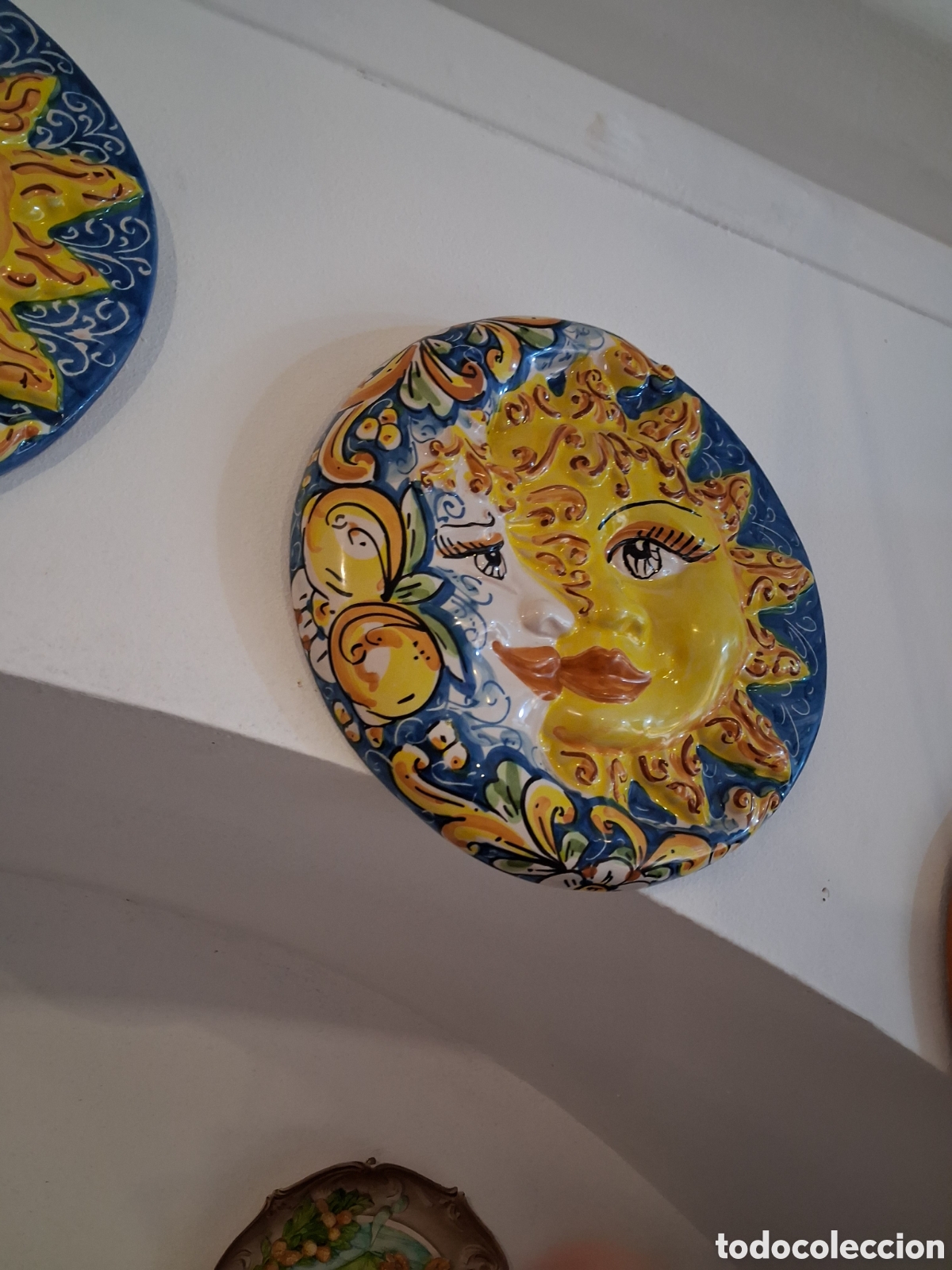 Antig&uuml;edades: Disco ceramica per appendere - Foto 3