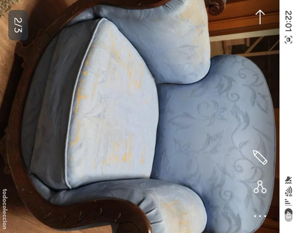 Antig&uuml;edades: Sillon y dos sofas antiguos - Foto 1