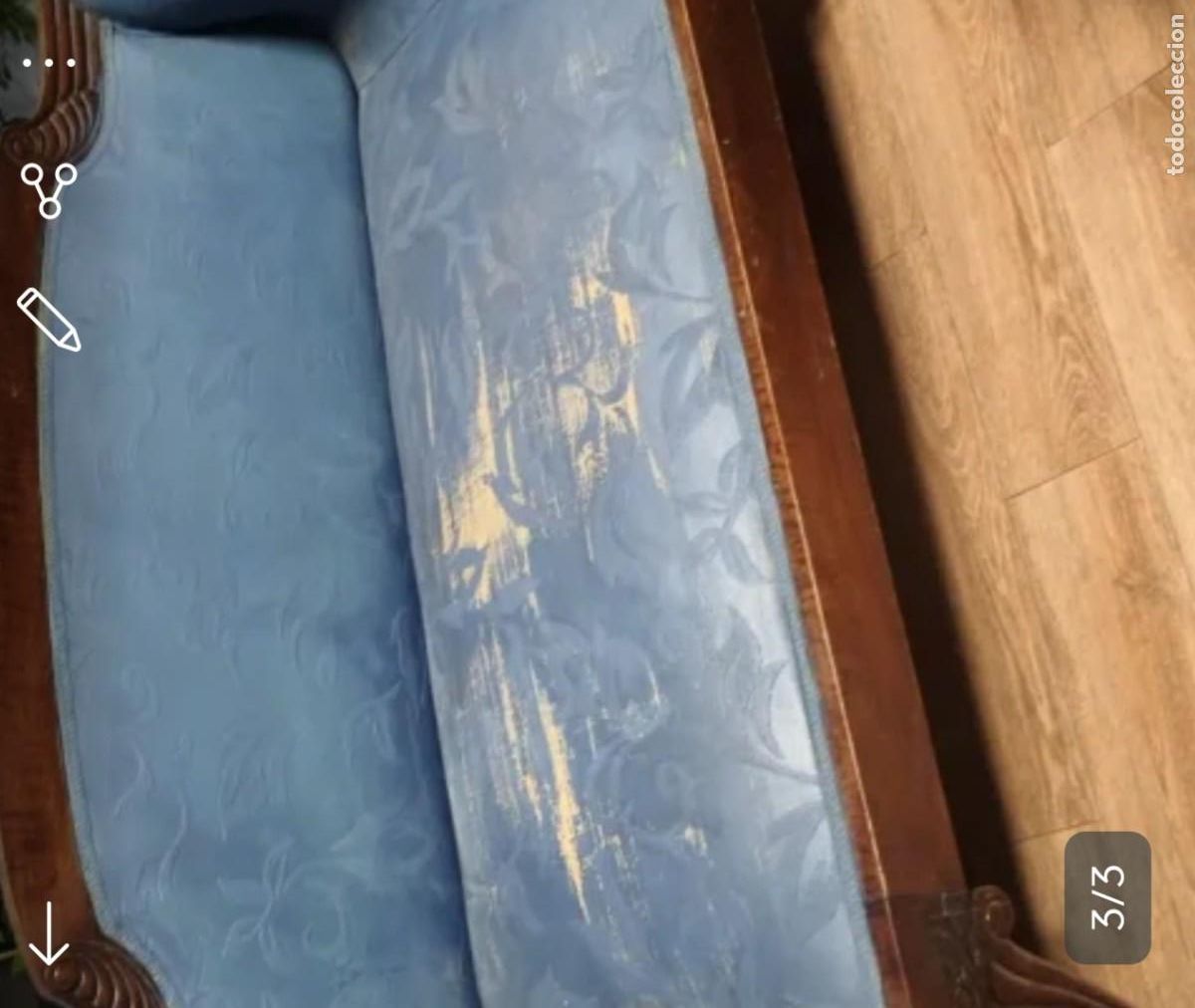 Antig&uuml;edades: Sillon y dos sofas antiguos - Foto 2