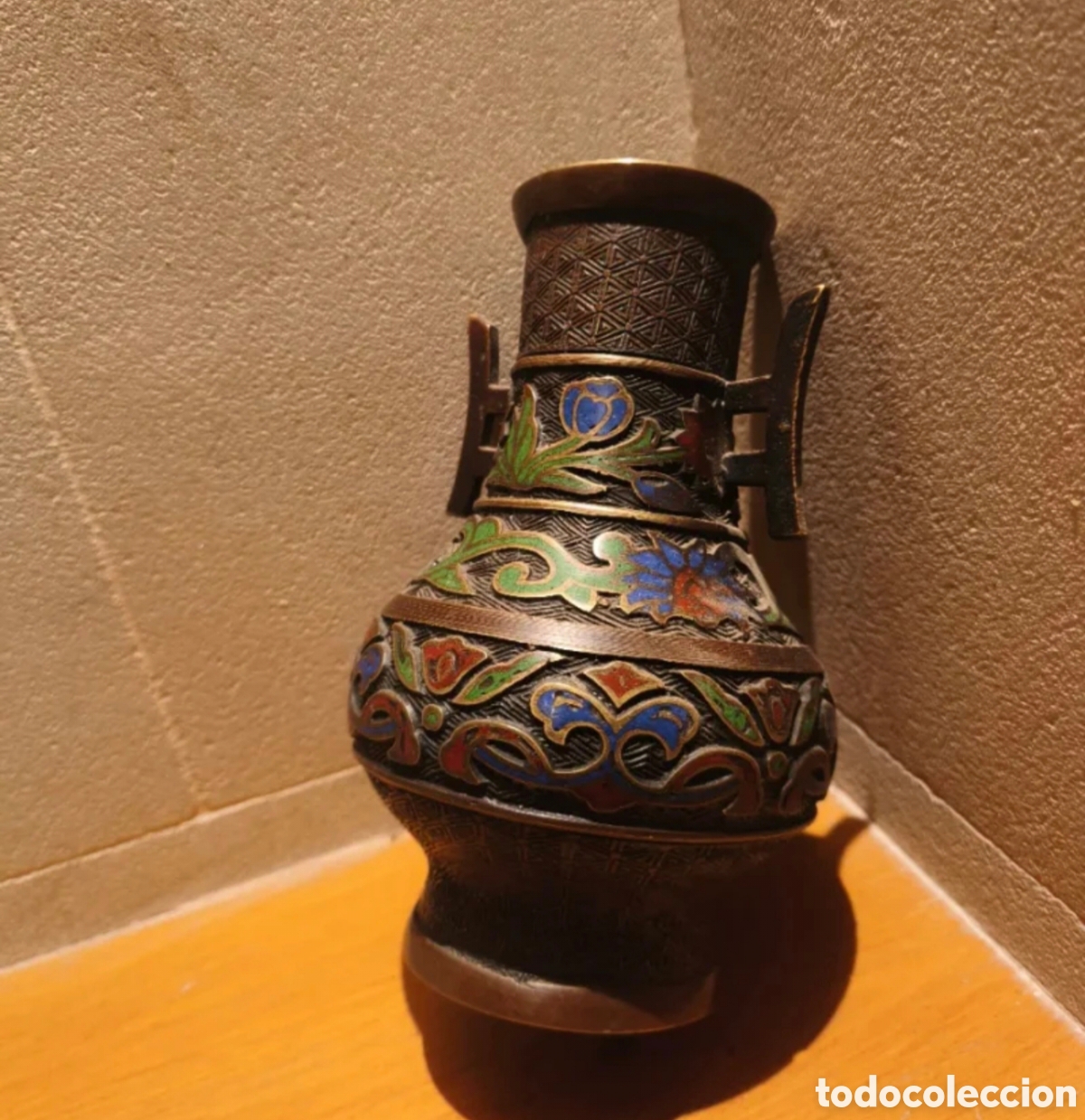 Antig&uuml;edades: Jarr&oacute;n antiguo champleve - Foto 2