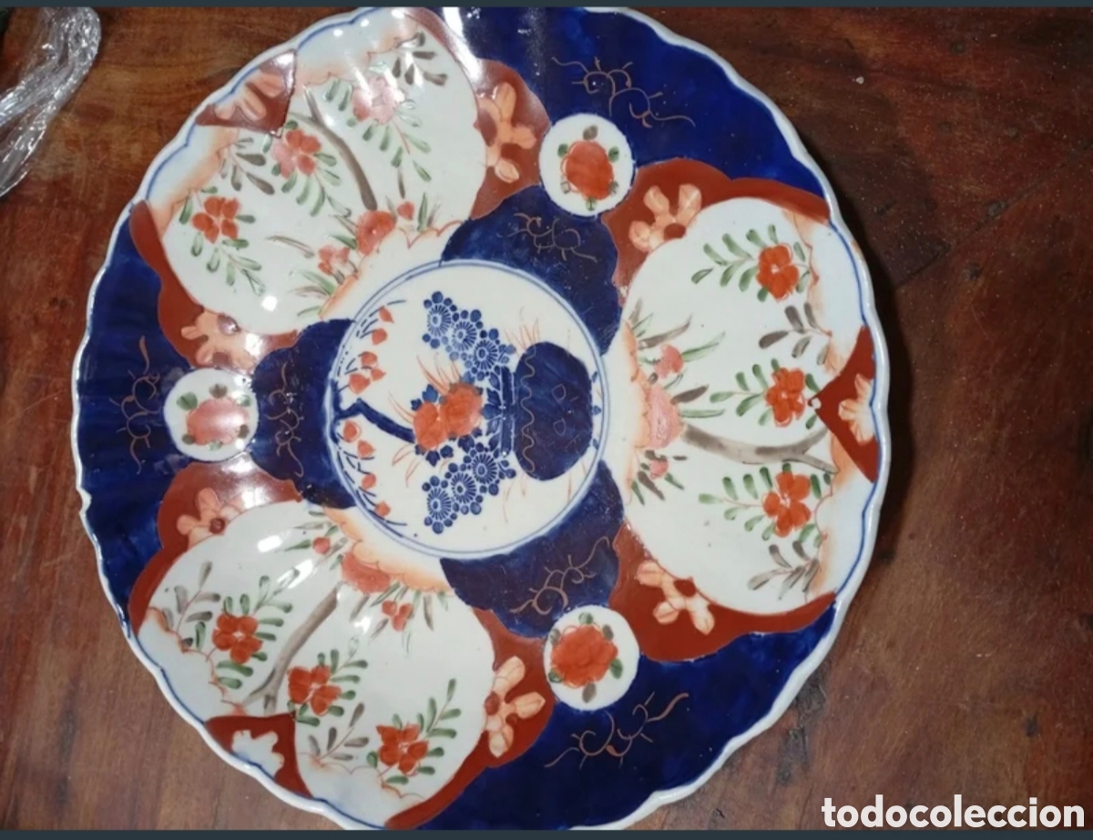 Antig&uuml;edades: Gran plato jap&oacute;n imari