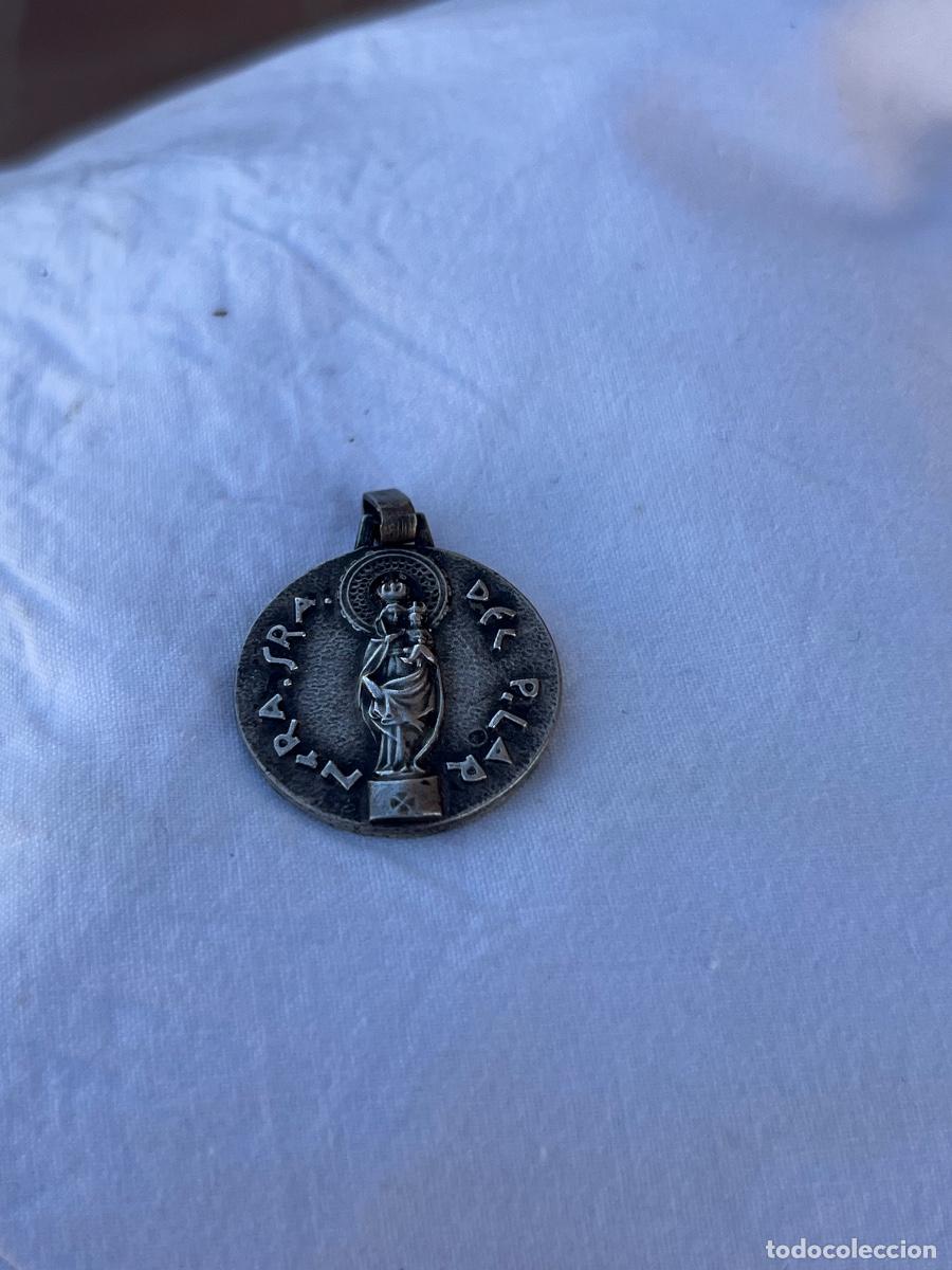Antig&uuml;edades: Medalla, Virgen del Pilar, plata